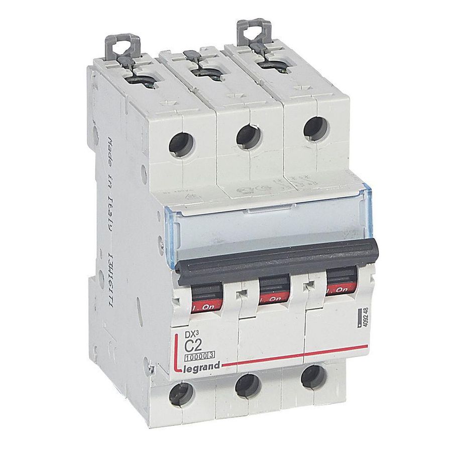 Installatieautomaat MCB DX³ 3-polig C-karakteristiek 2A 10000A
