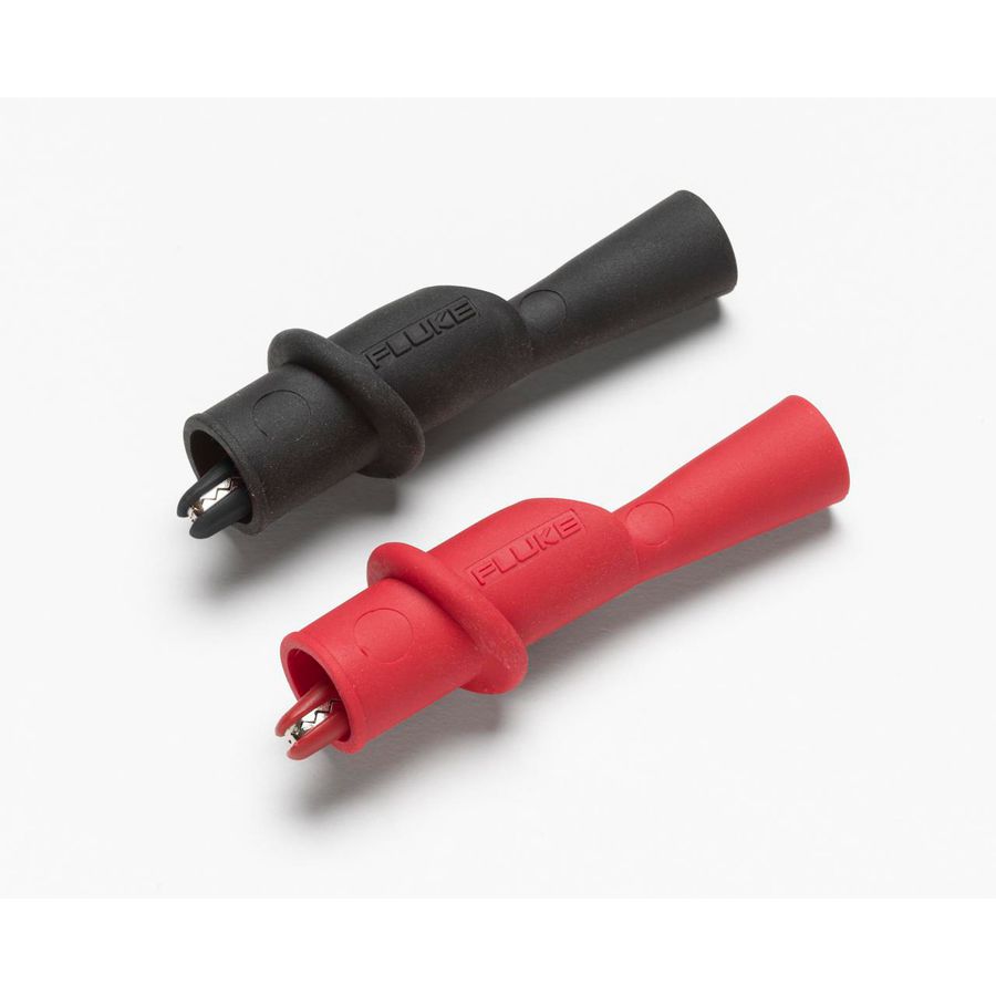 Krokodillen klemmen set rood / zwart voor meetpennen