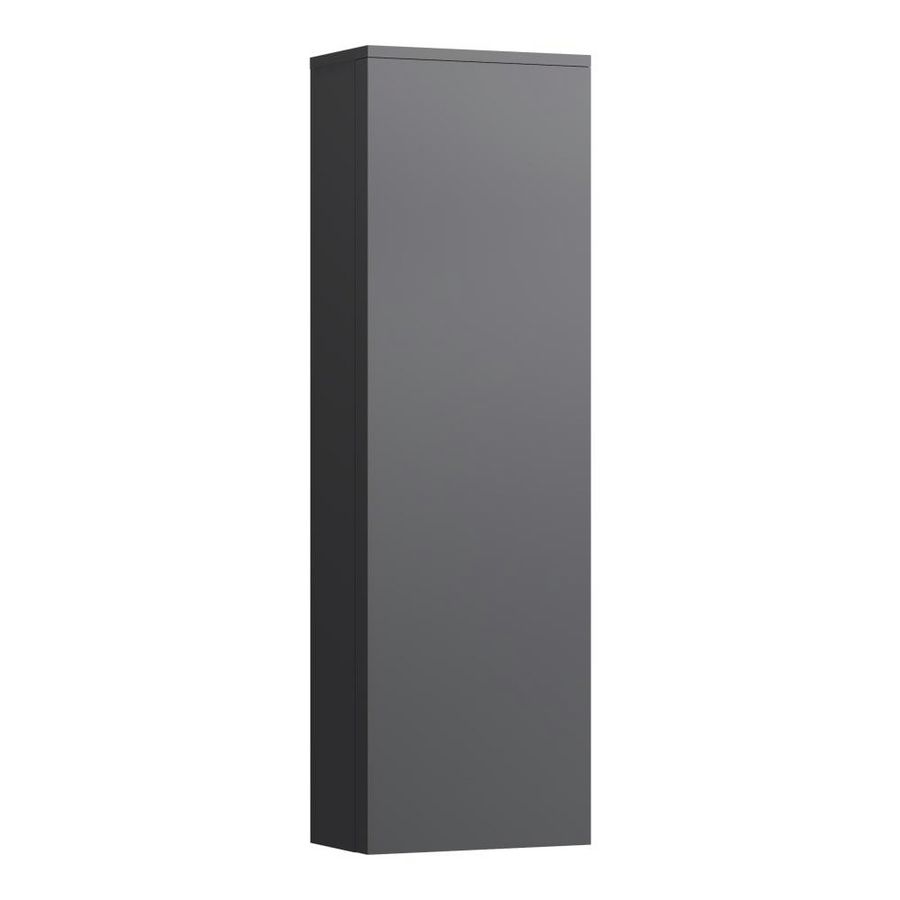 H. kast 1300x235mm scharnierz. l 1 deur en 4 glazen legpl.