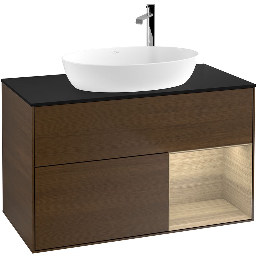 Wastafelonderkast Finion 1000x603x501mm W.Veneer G902PCGN