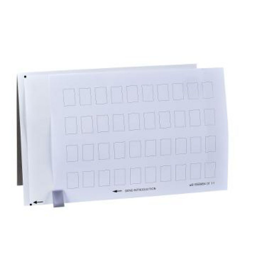 Vel 40 etiketten 18x27mm schild 30x50mm XB4/XB5 VVE=10