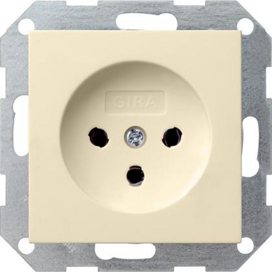 HNA-wandcontactdoos 10 A System 55 creme wit