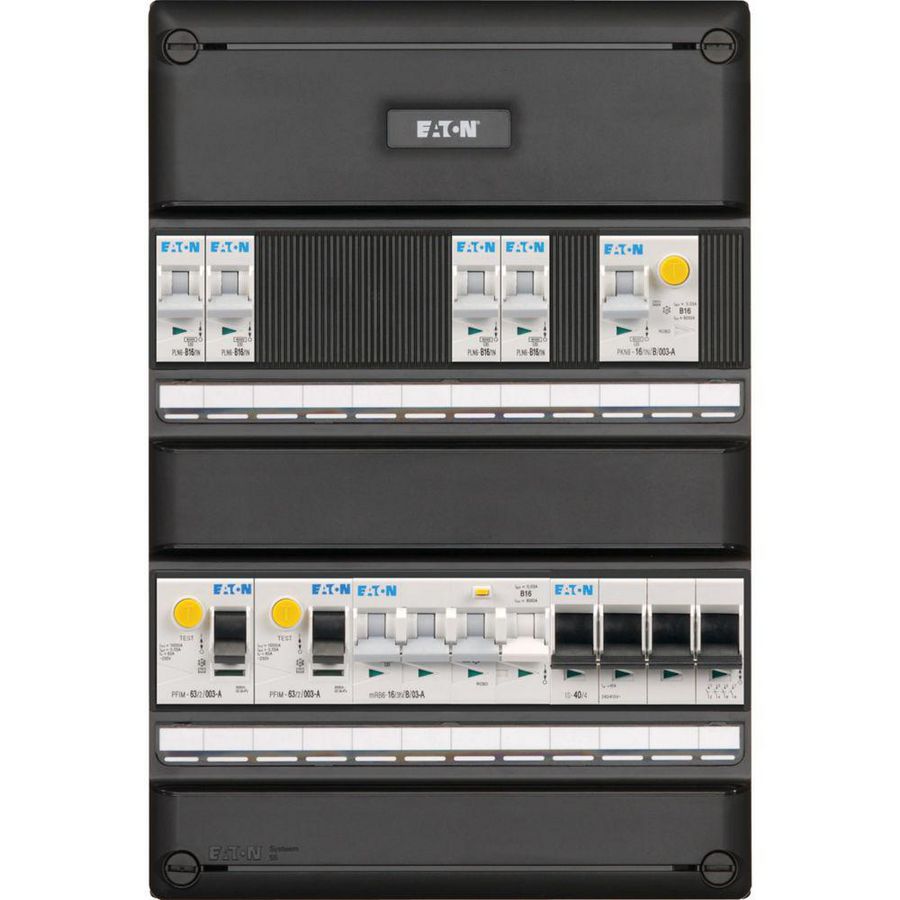 S55 PV ready FLEX, 3f, Inst.aut. 4 gr 2 ALS 63A 2p 3PV EV HS 64 Eaton