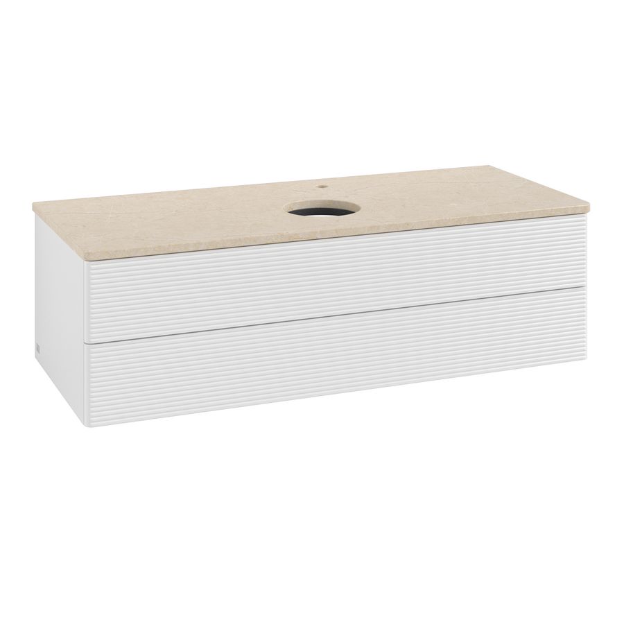 Wastafelonderkast Antao 1200x360x500mm G.White.L K21153GF