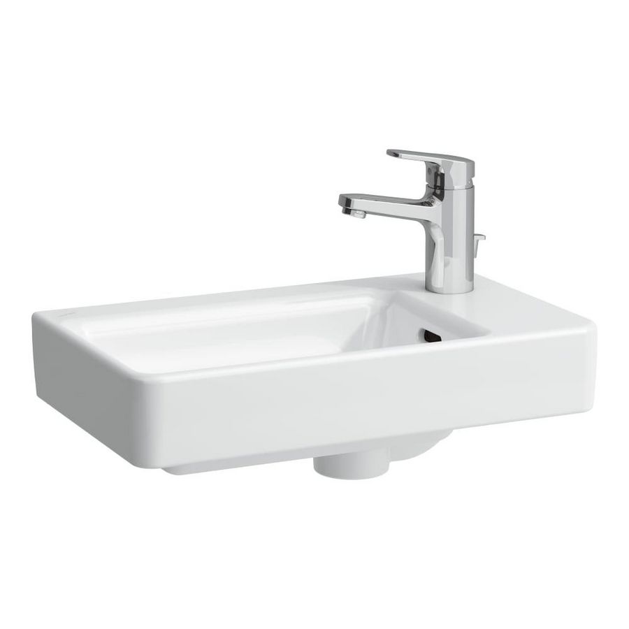 Pro S-sym. fontein 480x280mm wit m.kraangat plateau RE