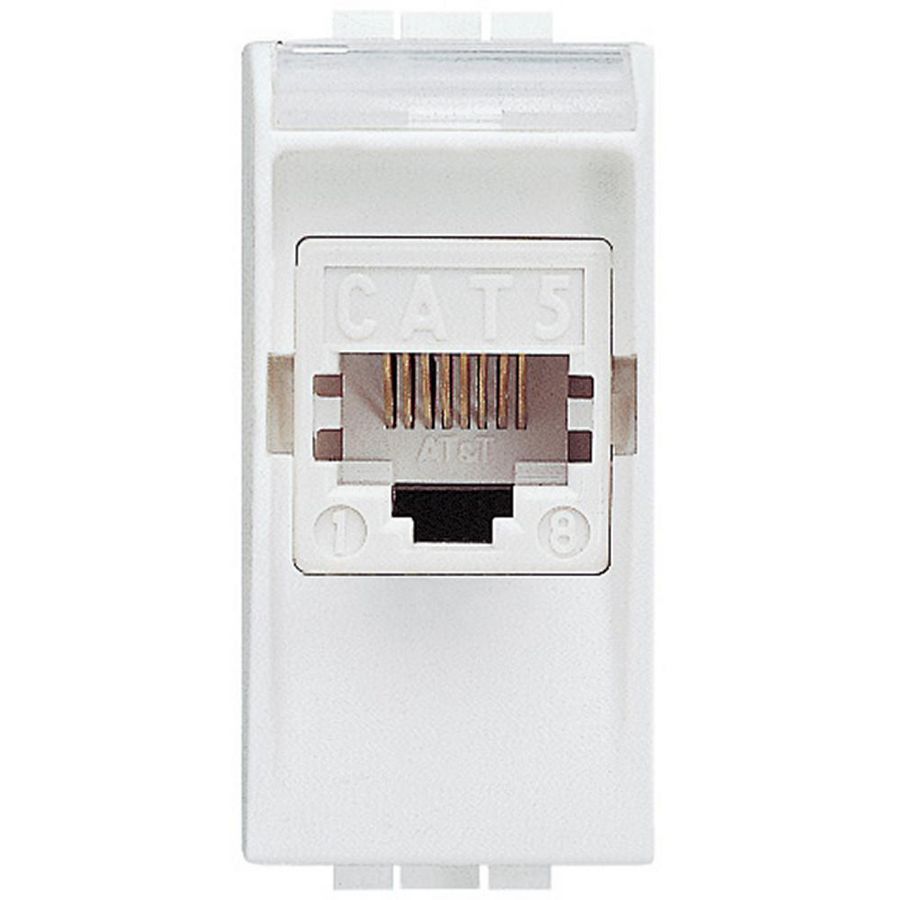 Wandcontactdoos inform.Light RJ45 at + t Cat. 5 VVE=10
