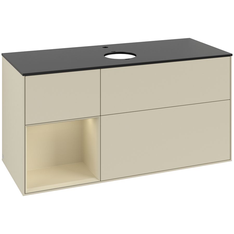 Wastafelonderkast Finion 1200x603x501mm S.Grey Matt Lacquer F822HJHJ