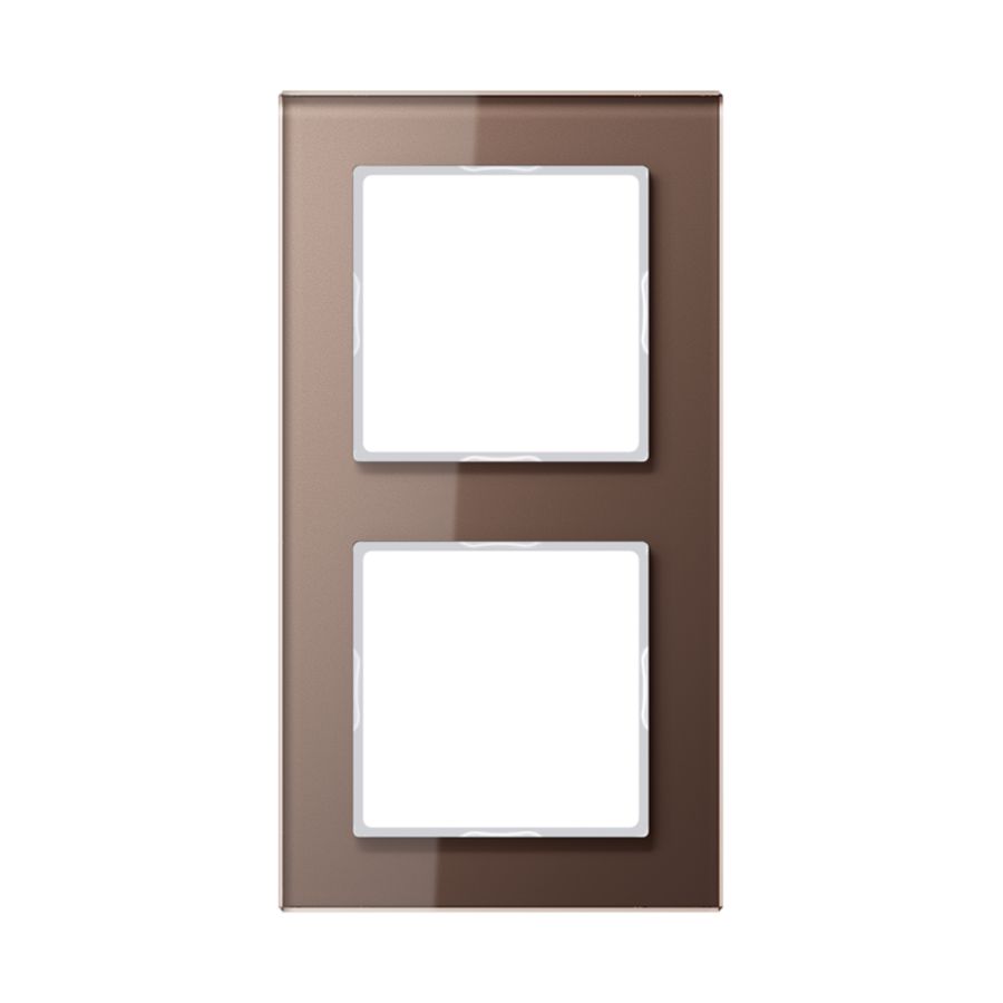 Afdekraam 2-voudig Acreation glas mokka