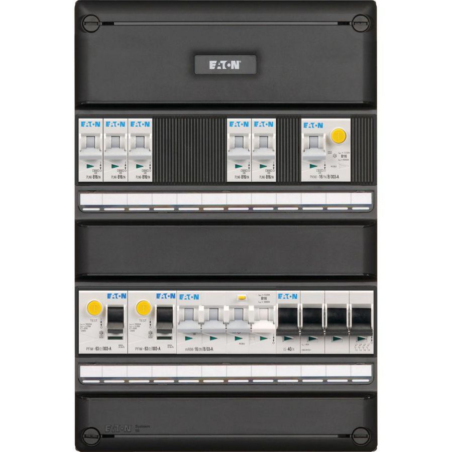 S55 PV ready FLEX, 3f, Inst.aut. 5 gr 2 ALS 63A 2p 3PV EV HS 64 Eaton