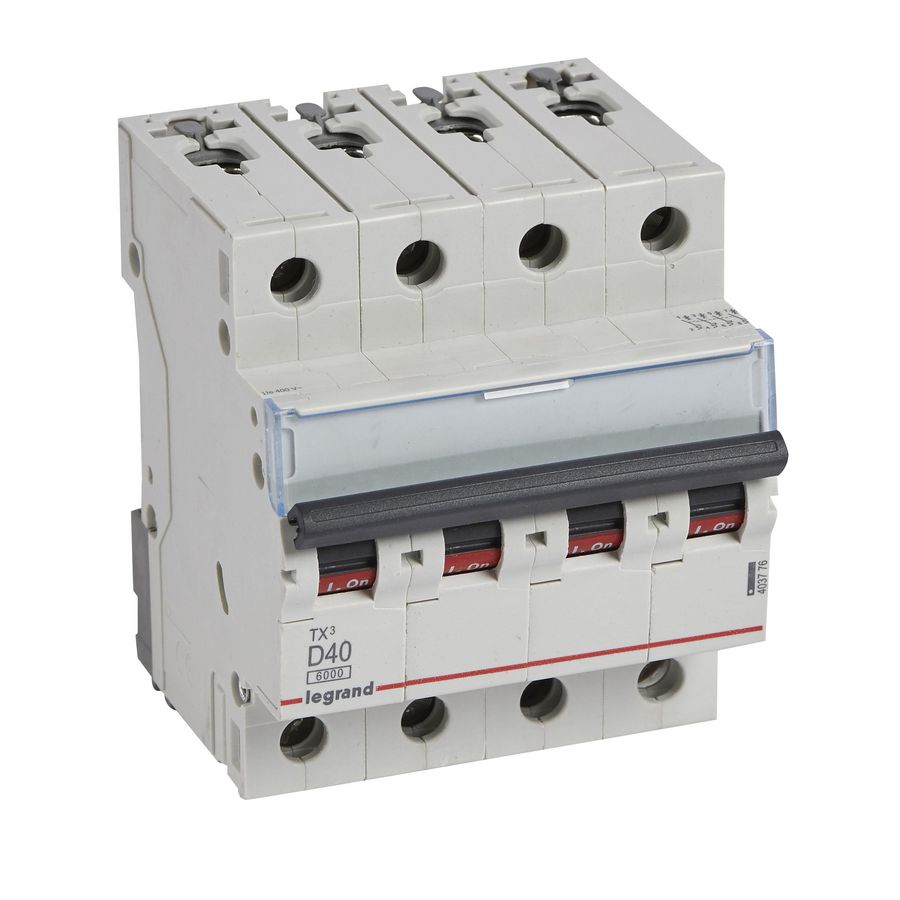 Installatieautomaat MCB TX3 4-polig D-karakteristiek 40A 6000A