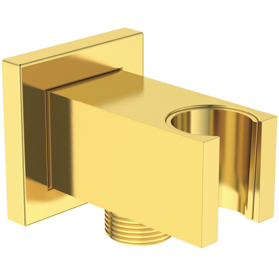 IRAIN WALL BRACKET SQR 1/2"CONN brushed gold (mat goudkleurig)