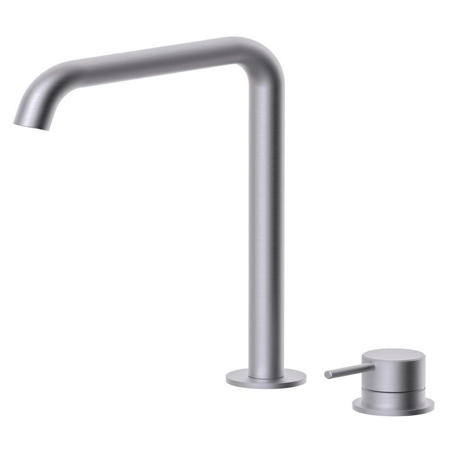 2-gats wastafelmengkraan INOX TECH z. lediging INOX051AC