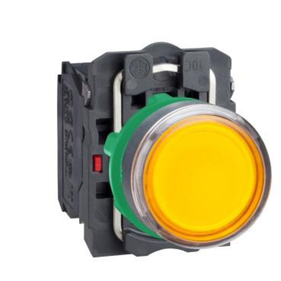 Drukknop Verlicht Verzonken Terugvering 22mm Oranje