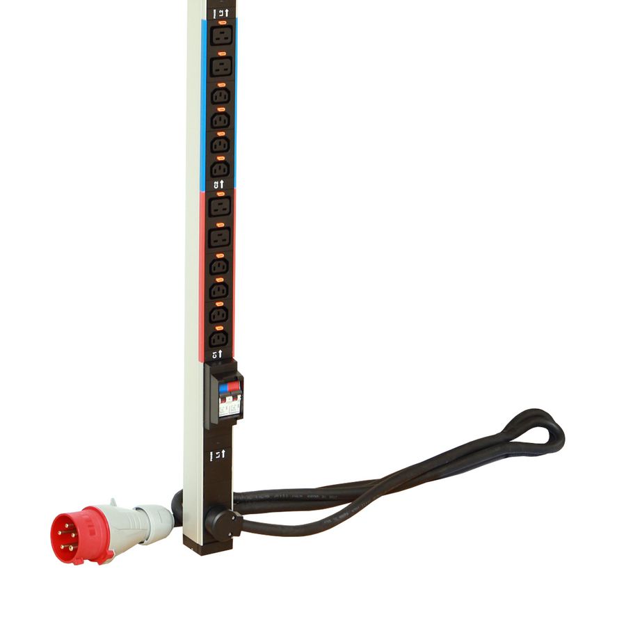 Power Distribution Unit Zero-U 24xC13 + 12xC19 3-polig + N+A