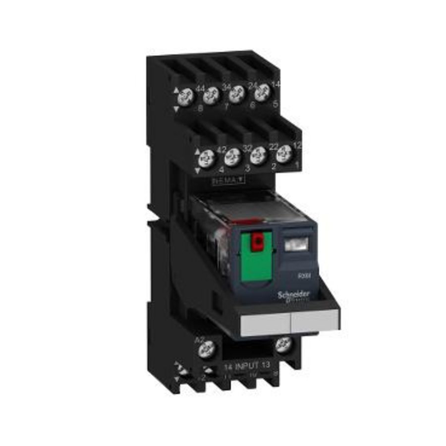 Miniature plug-in relay pre-assembled 6 A 4 CO VVE=30