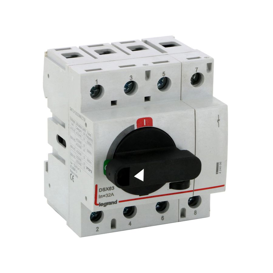 Schak-scheid. DSX63 4P - 32A