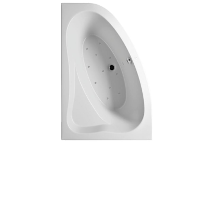 Whirlpool Lyra Rihopool 140x90cm rechts systeem AIR rechts hoogglans wit