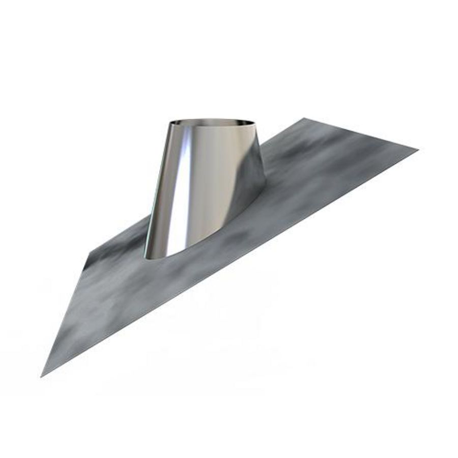 DW Ø125mm Dakplaat lood 30-45°