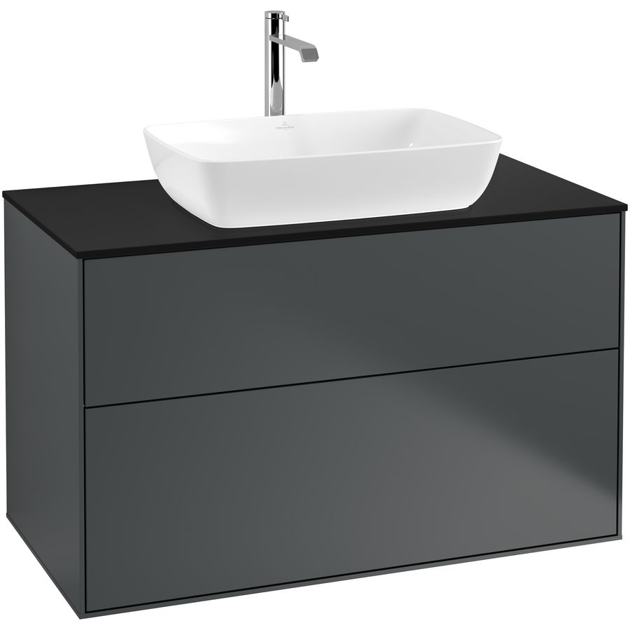 Wastafelonderkast Finion 1000x603x501mm Mid.Blue Matt Lacquer G76200HG
