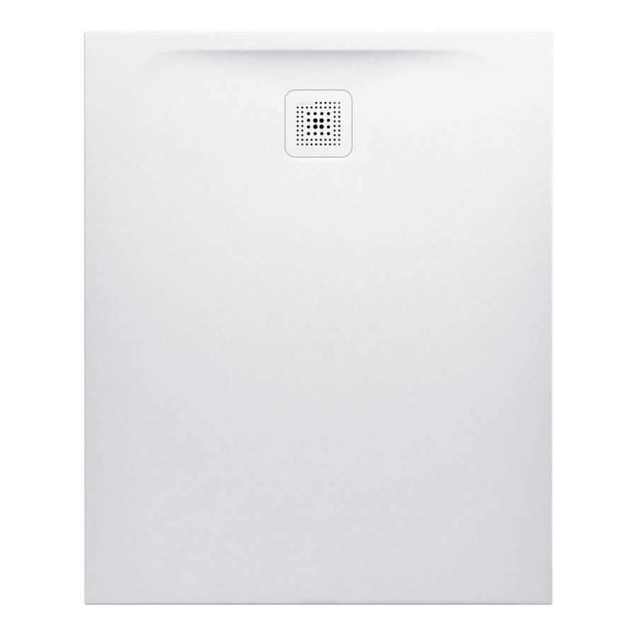 Douchevloer 1100x900mm rechthoekig wit Marbond composiet afvoer aan  zijde