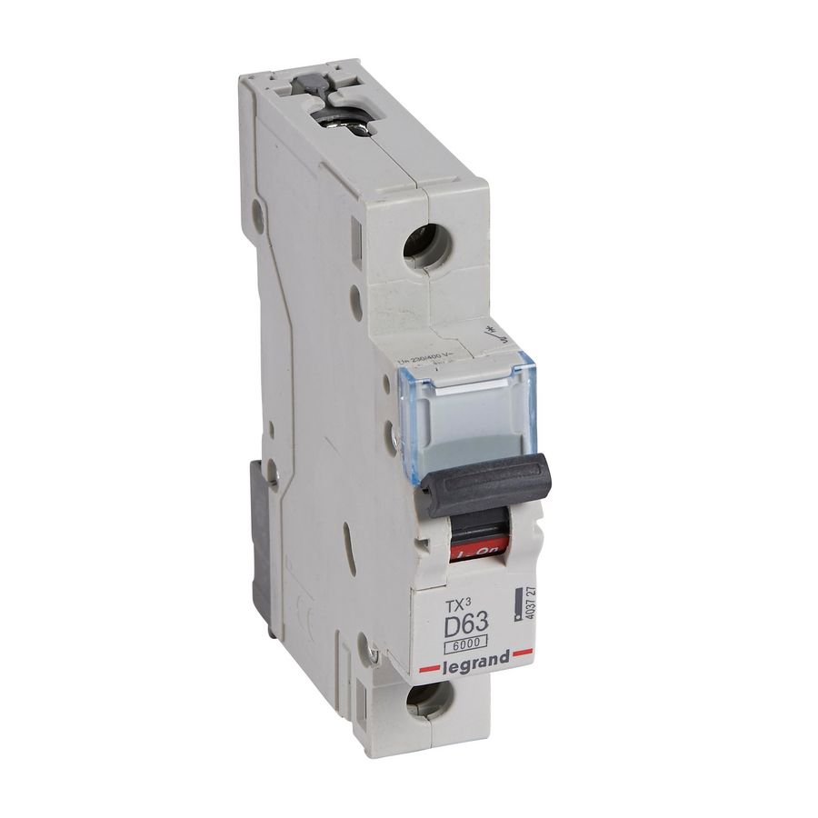 Installatieautomaat MCB TX3 1-polig D-karakteristiek 63A 6000A