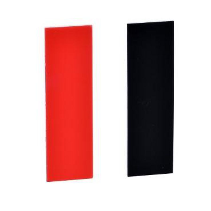 Etiket 8x27mm schild 30x40mm Zwart/rood XB4/XB5 VVE=10