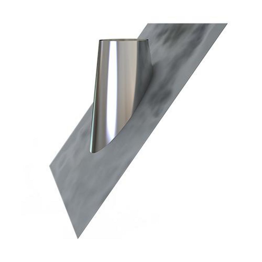 DW Ø125mm Dakplaat lood 45-60°