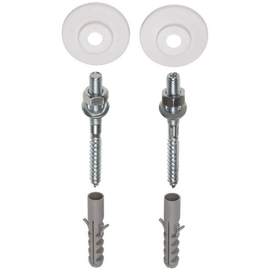 Fonteinbevestingset met stokeind M8x80mm verzinkt