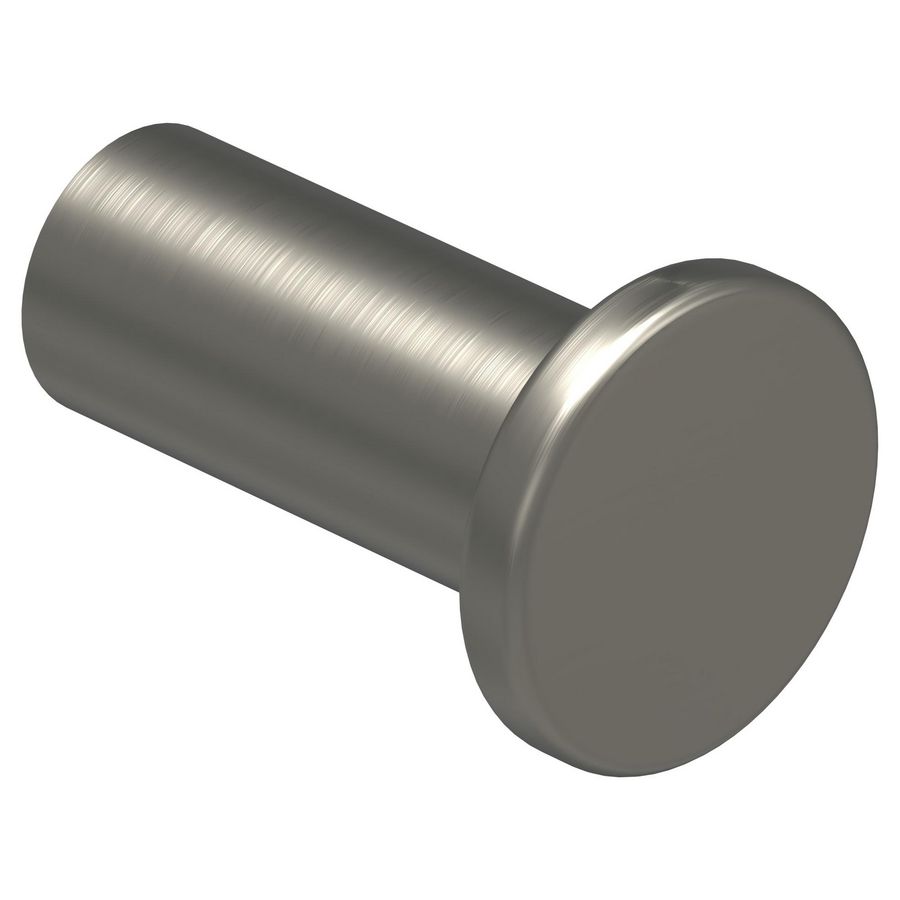 Handdoekhaak geborsteld nickel