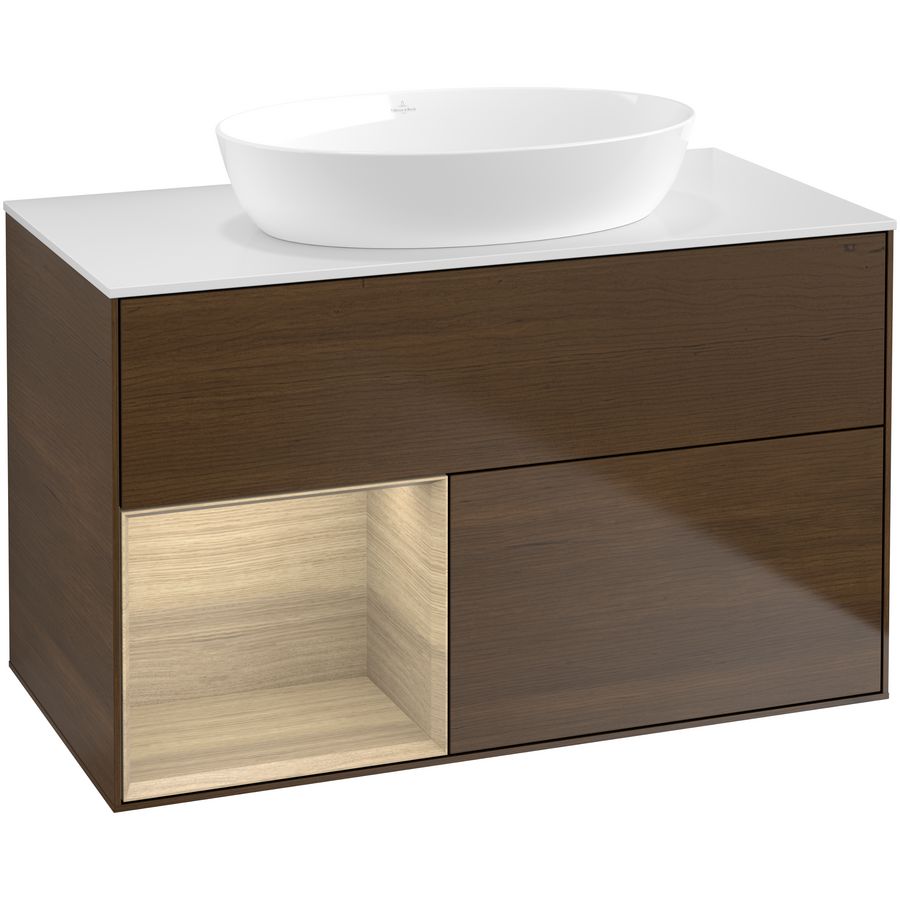 Wastafelonderkast Finion 1000x603x501mm W.Veneer GA11PCGN