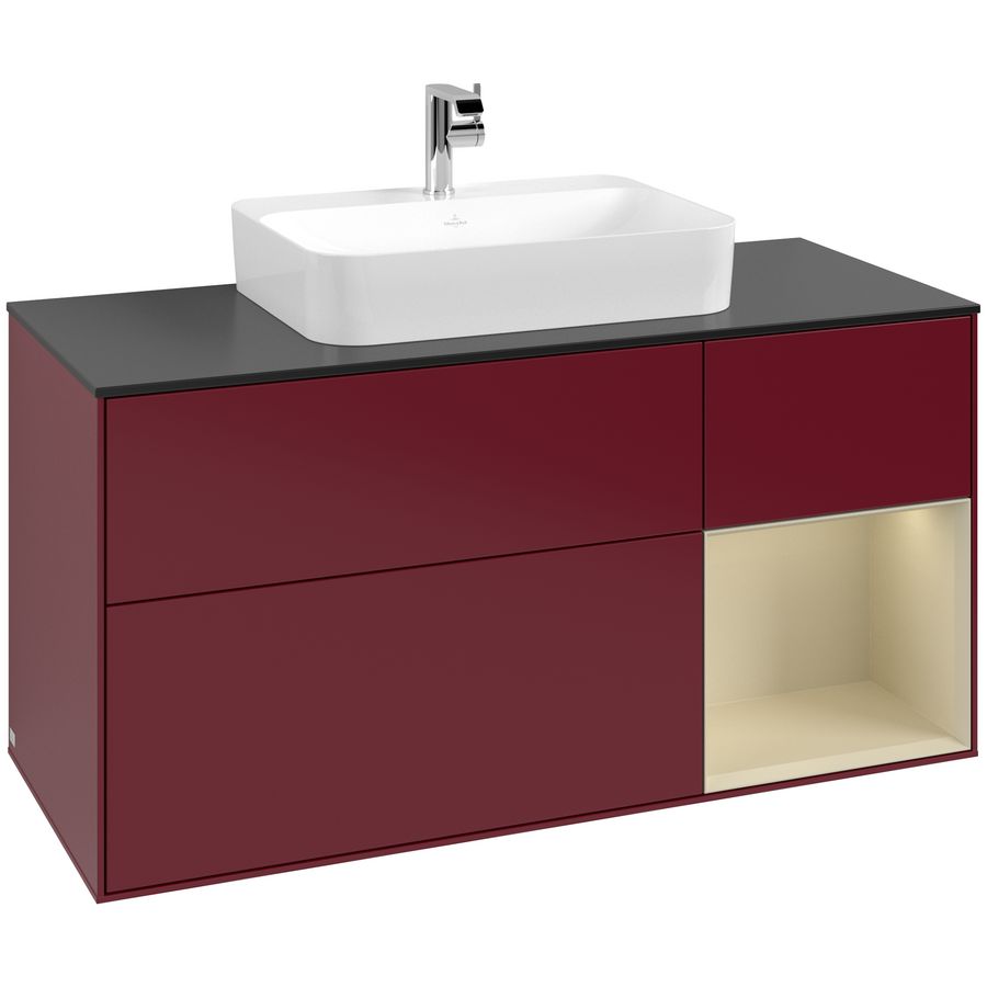 Wastafelonderkast Finion 1200x603x501mm Peony Matt Lacquer F422HJHB