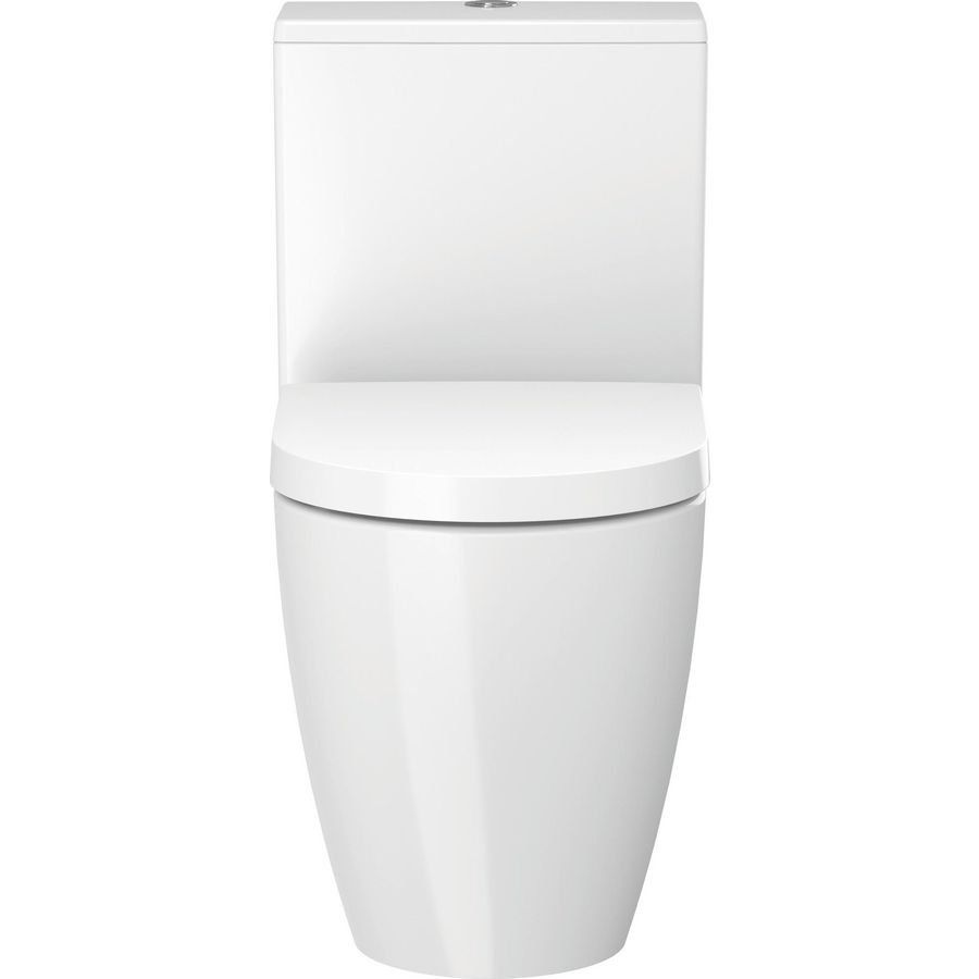 ME BY STARCK #217009 staand closet tbv duoblok 650mm wit diepspoel gesloten voor stortbak 4,5ltr. PK.
