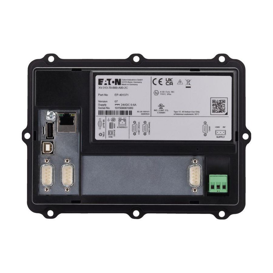 HMI, 7", Capacitief, ETH, RS232, RS485, CAN, Linux, PLC