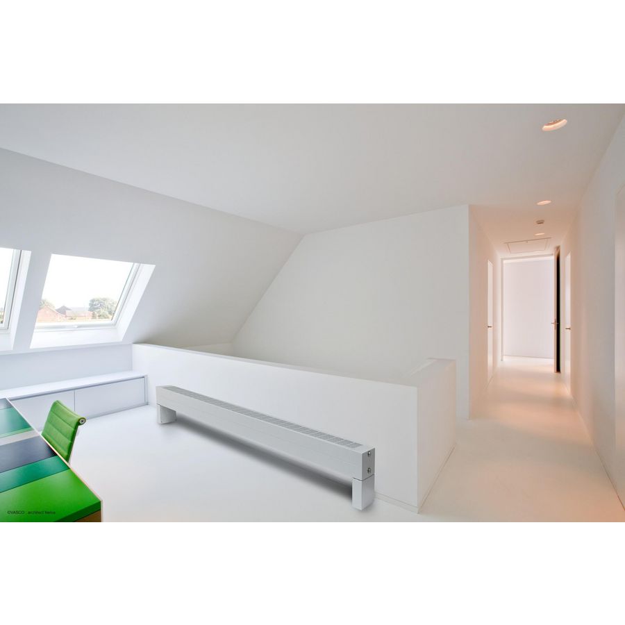 Plintradiator Primula P3/80 L=1200mm 6x1/2" RAL9016 907W