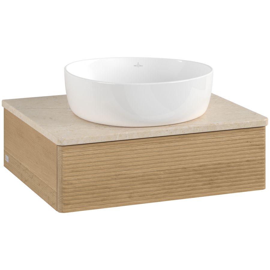 Wastafelonderkast Antao 600x190x500mm Honey Oak K07113HN