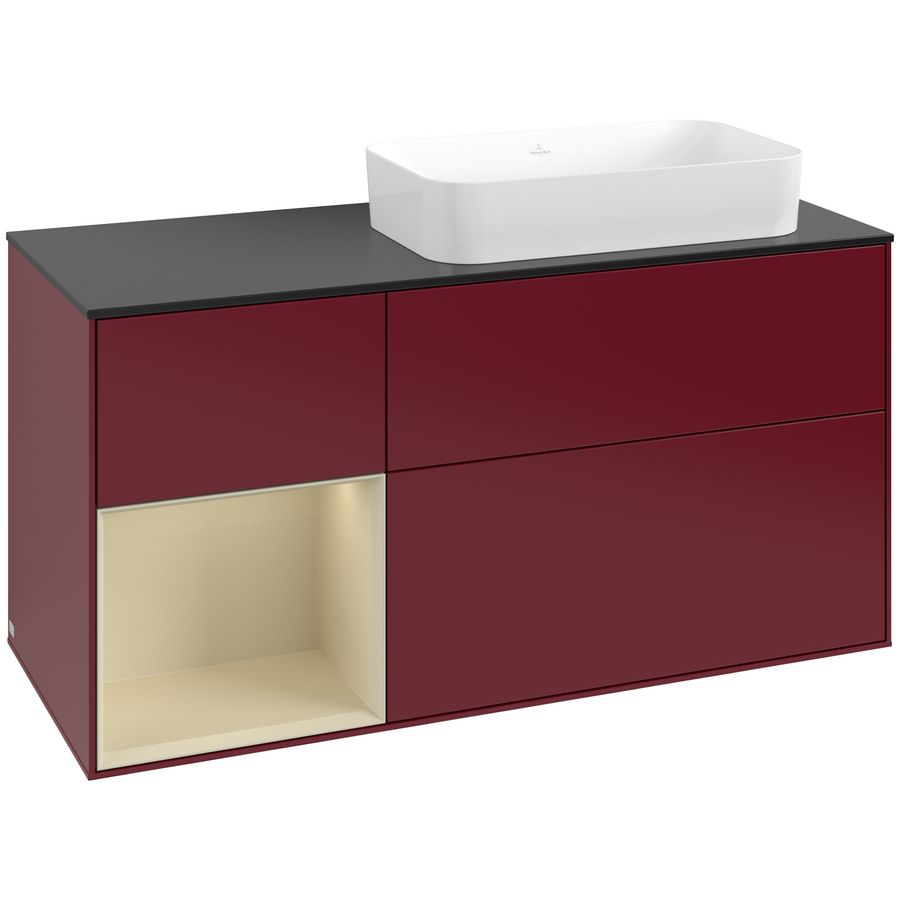 Wastafelonderkast Finion 1200x603x501mm Peony Matt Lacquer F682HJHB