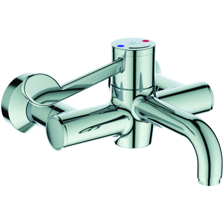 Ceraplus 2 therm. wandmengkraan chroom incl. afsluitbare s-koppeling