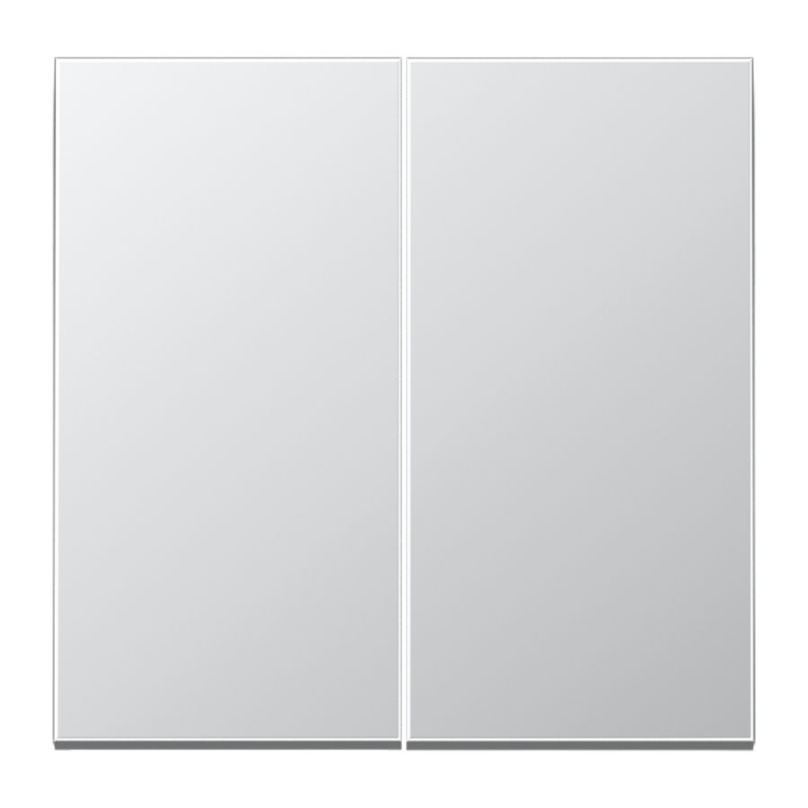 Wip LS-aluminium v.KNX F10 taster 2voudig