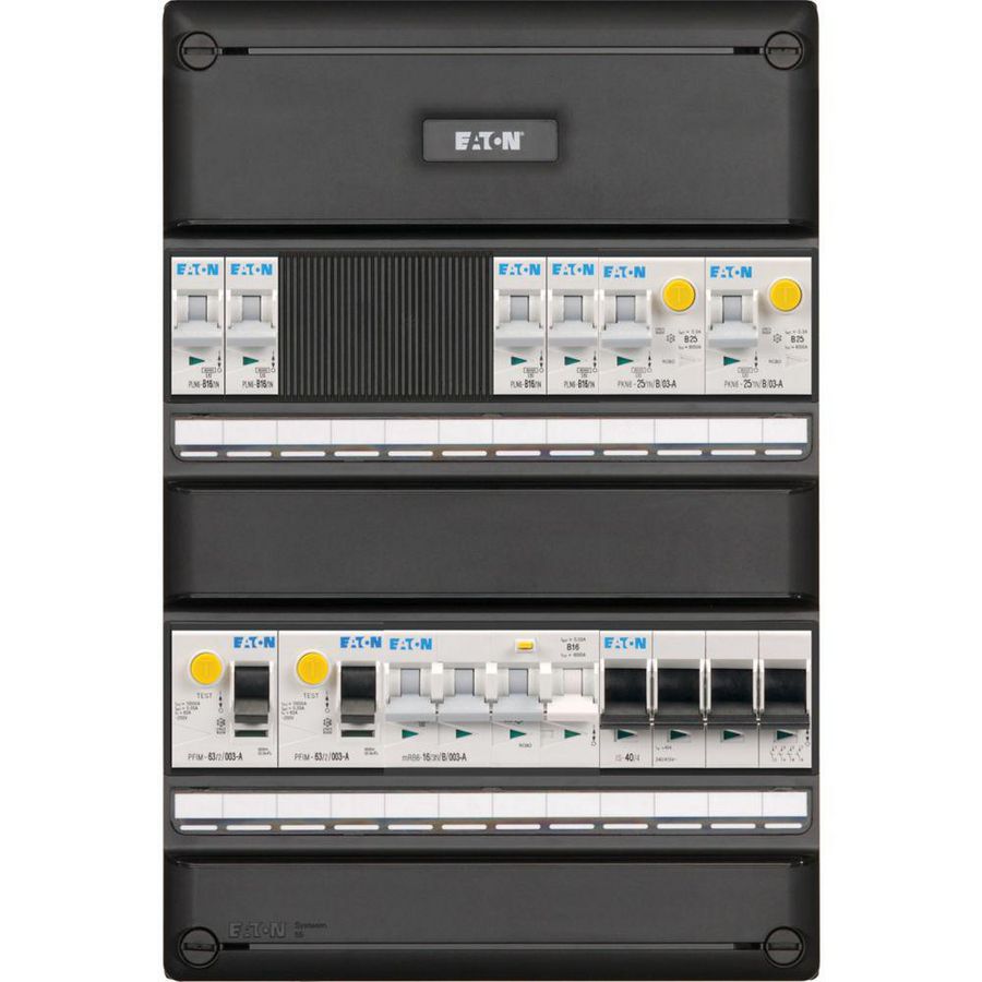 S55 PV ready FLEX, 3f, Inst.aut. 4 gr 2 ALS 63A 2p 3PV EV A HS 64 Eaton