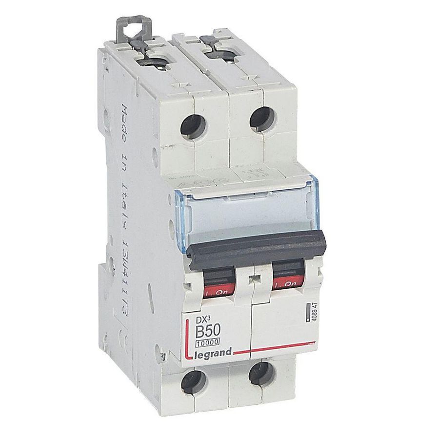 Installatieautomaat MCB DX³ 2-polig B-karakteristiek 50A 10000A