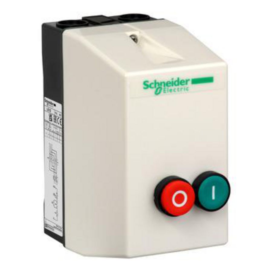 Directstarter in behuizing + schakelaar /reset 12A spoel 380 LE