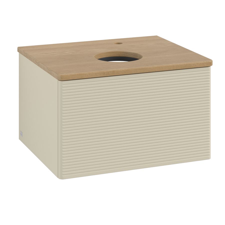 Wastafelonderkast Antao 600x360x500mm S.Grey Matt Lacquer K29151HJ