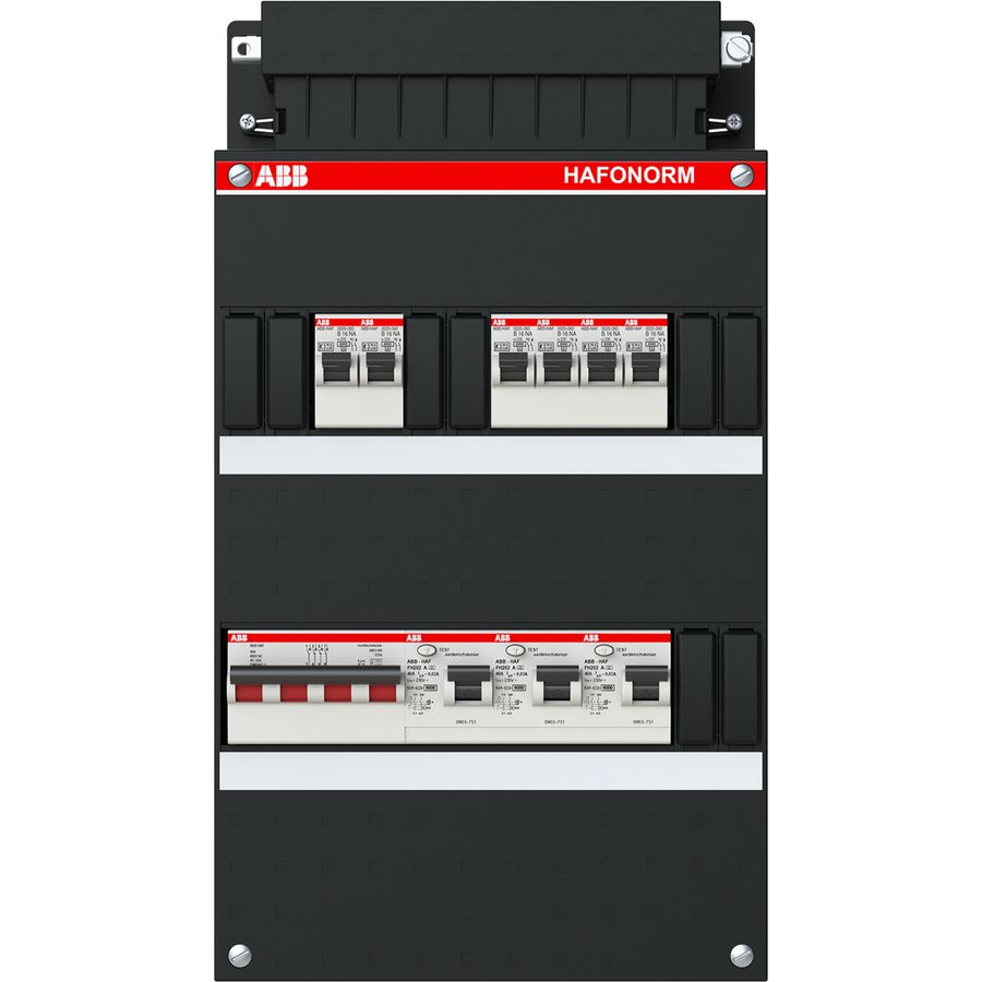 Installatiekast 6x achter 3x 30mA + HS 3-f 1SPF006905F0732