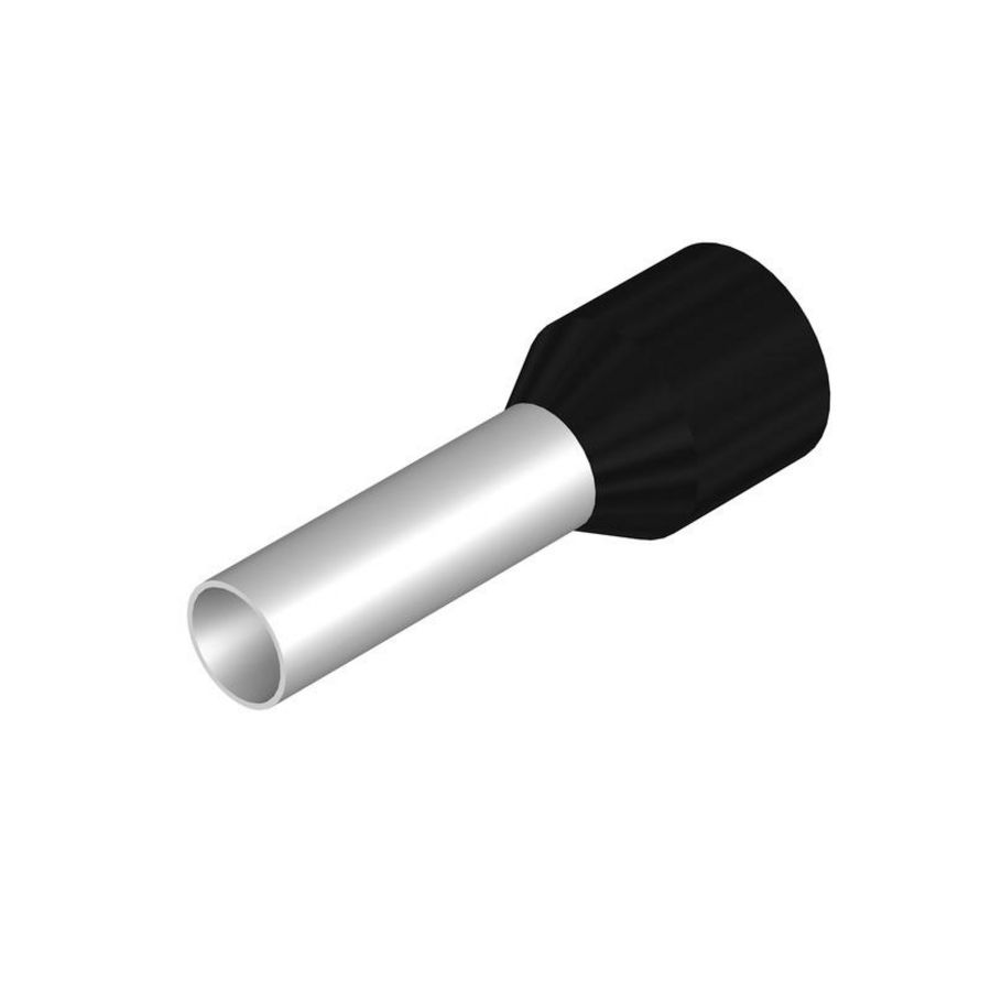 Adereindhuls 6mm2 Stripping l: 14mm zwart VVE=100