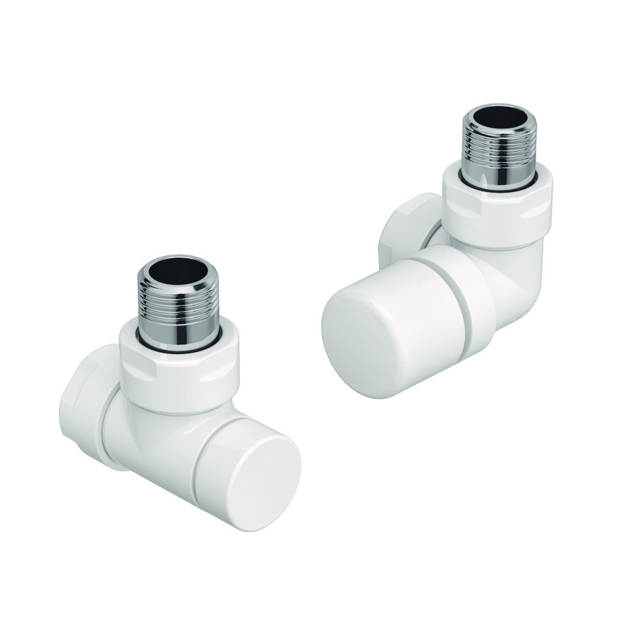 Kranenset type G set deco radiatorkraan rechts RAL9016