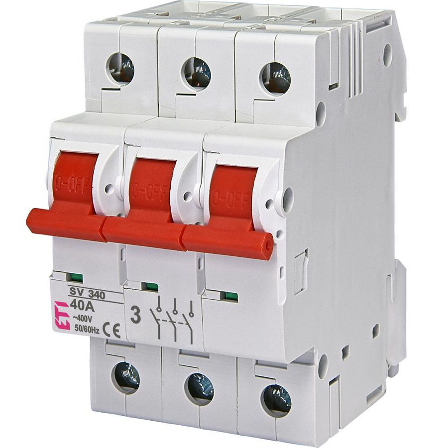 Hoofdschakelaar SV340 40A 3 mod. 3-polig SV
