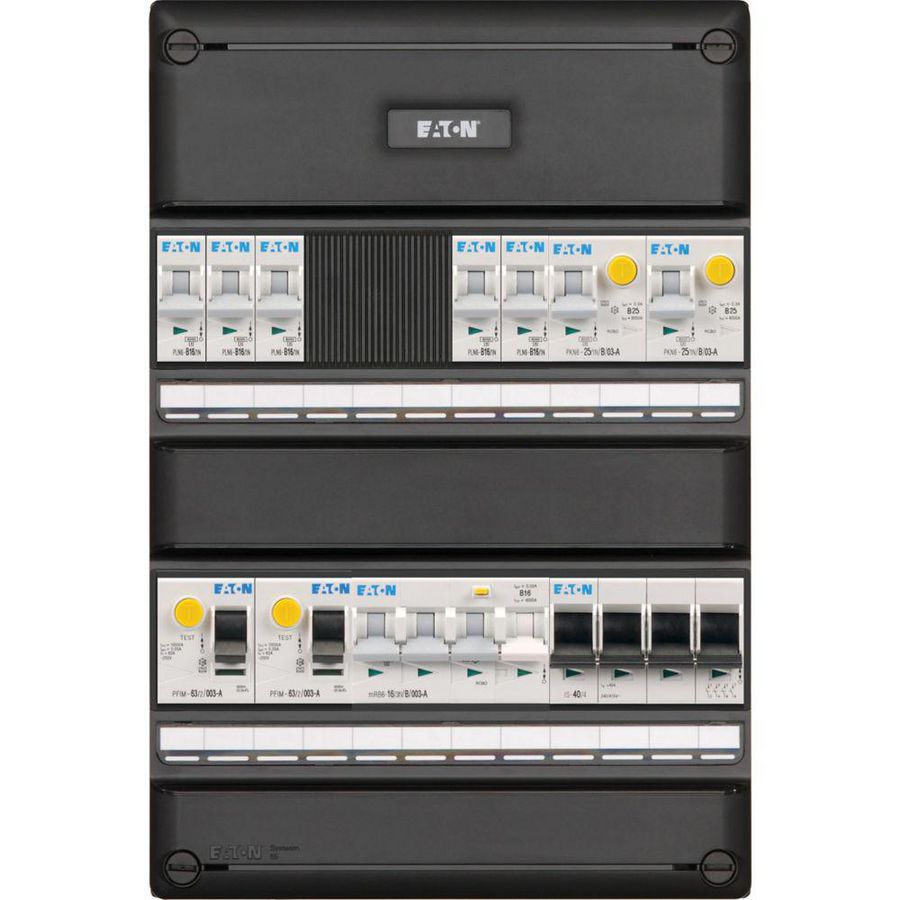 S55 PV ready FLEX, 3f, Inst.aut. 5 gr 2 ALS 63A 2p 3PV EV A HS 64 Eaton