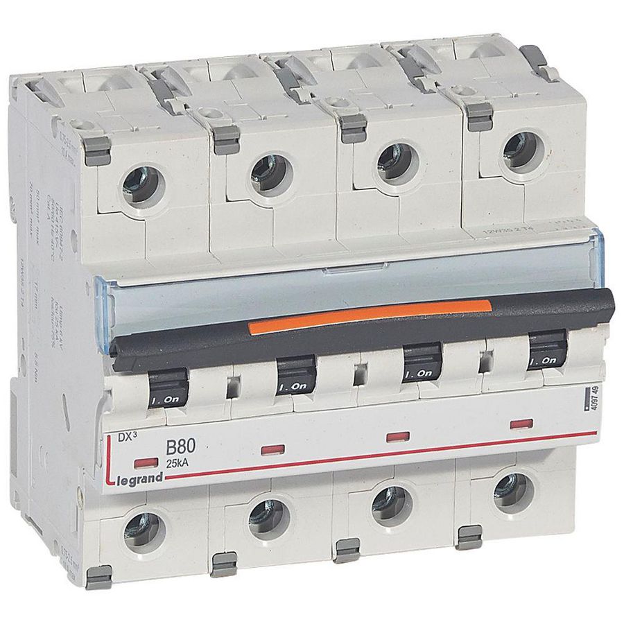 Installatieautomaat 4-polig B-karakteristiek 80A 25kA DX³ DIN