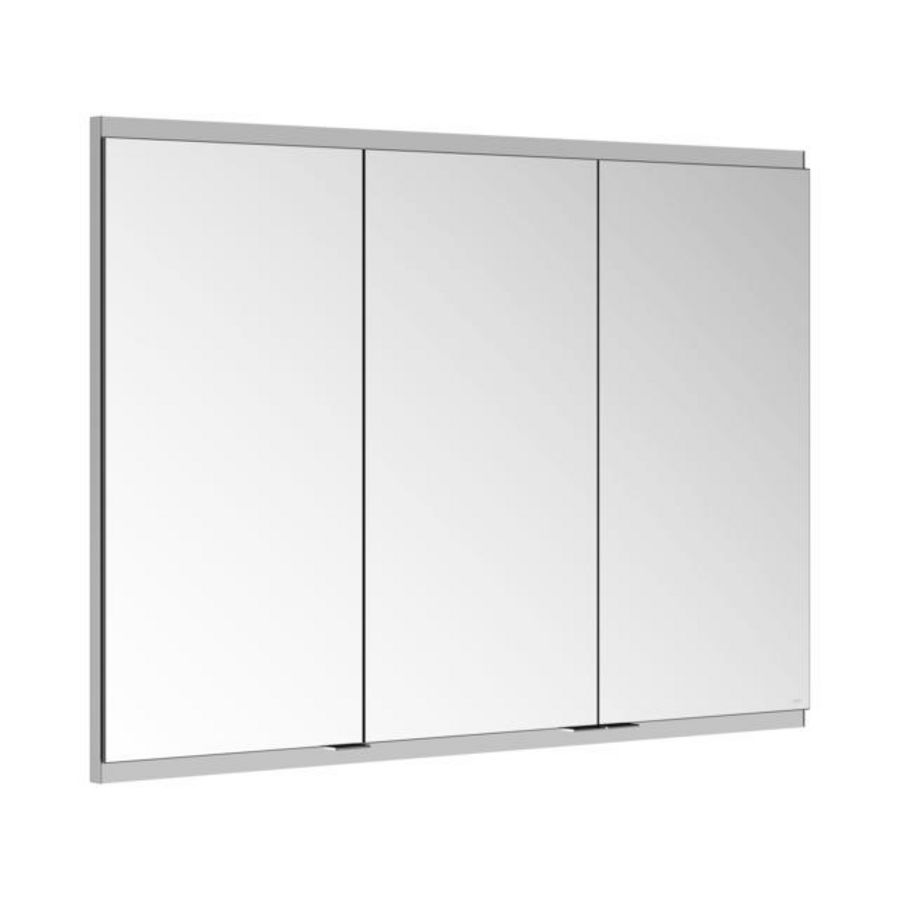 Spiegelkast inbouw onverl. 1xwcd/1xusb 1050x700x160mm zil.