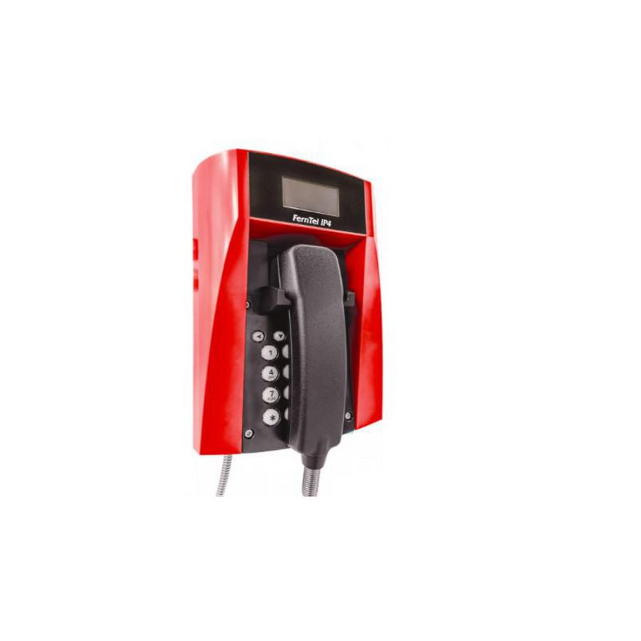 WEERBESTENDIGE TELEFOON FERNTEL IP4 ZWART/ROOD MET PANTSERSN